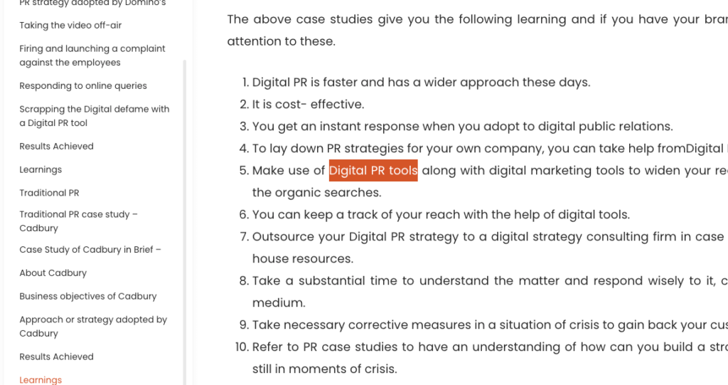 digtal pr tools