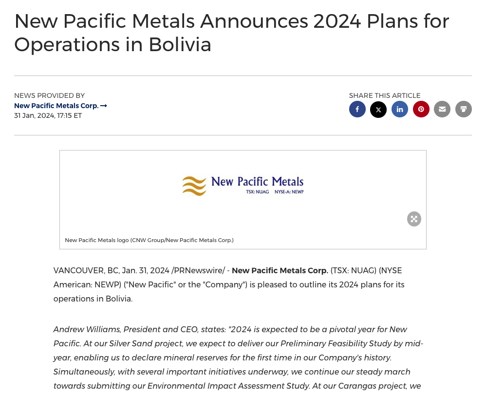 company news press release example
