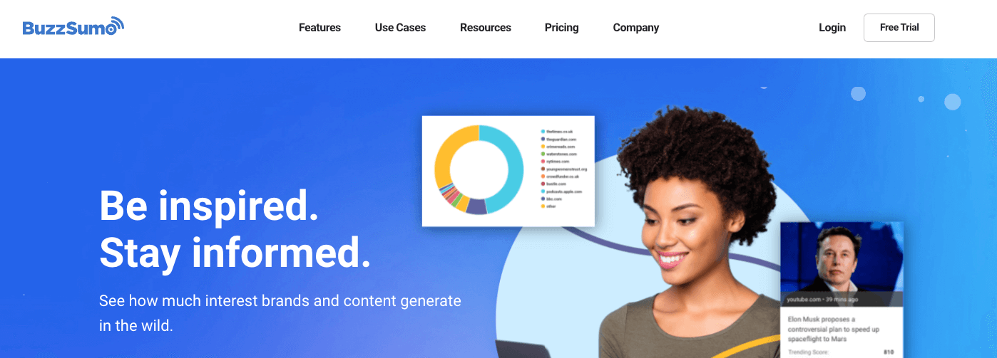 buzzsumo homepage