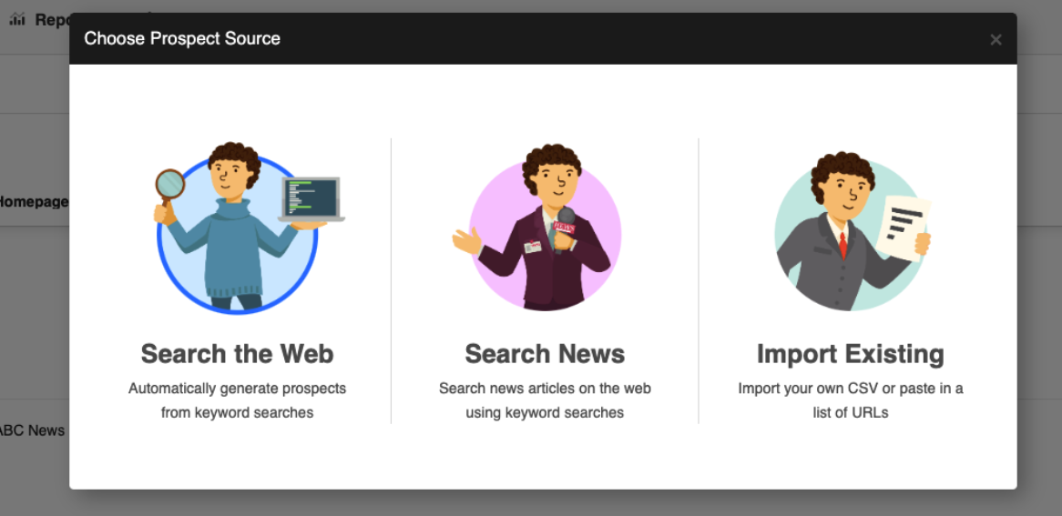 searching the web with OutreachLark