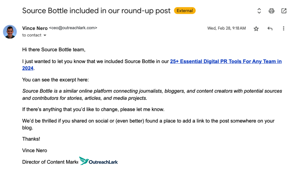 ego bait email