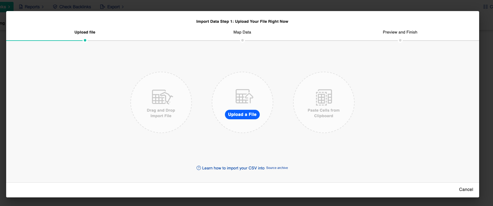 upload a file