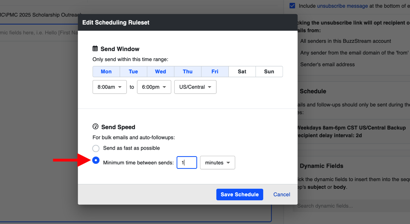 email scheduling ruleset email scheduling ruleset