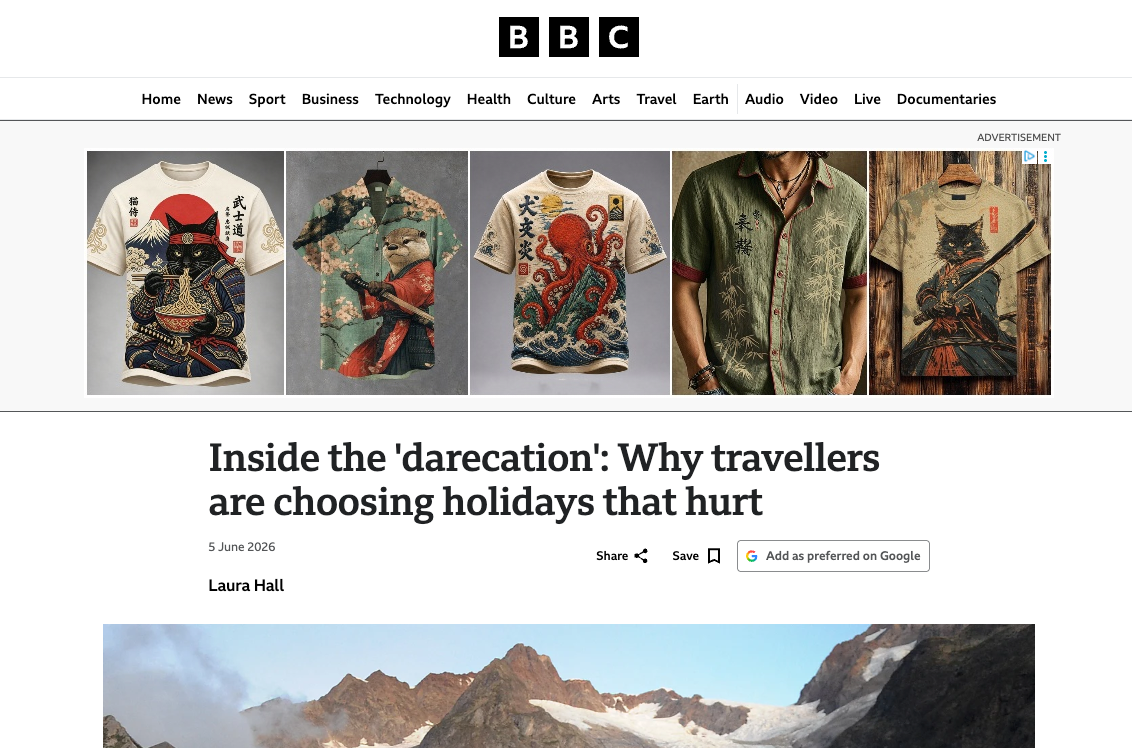 holidays that hurt inside the darecation why travellers are choosing holidays that hurt