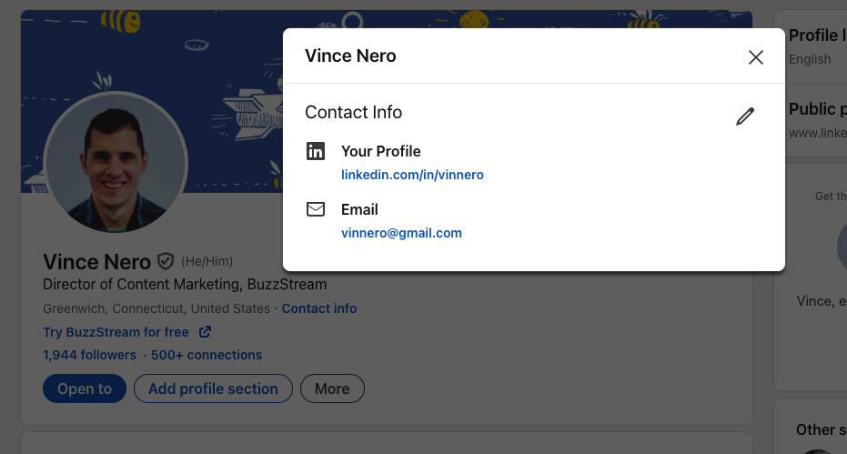 vince nero email!
