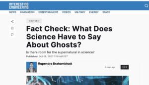 fact check: what does science have to say about ghosts