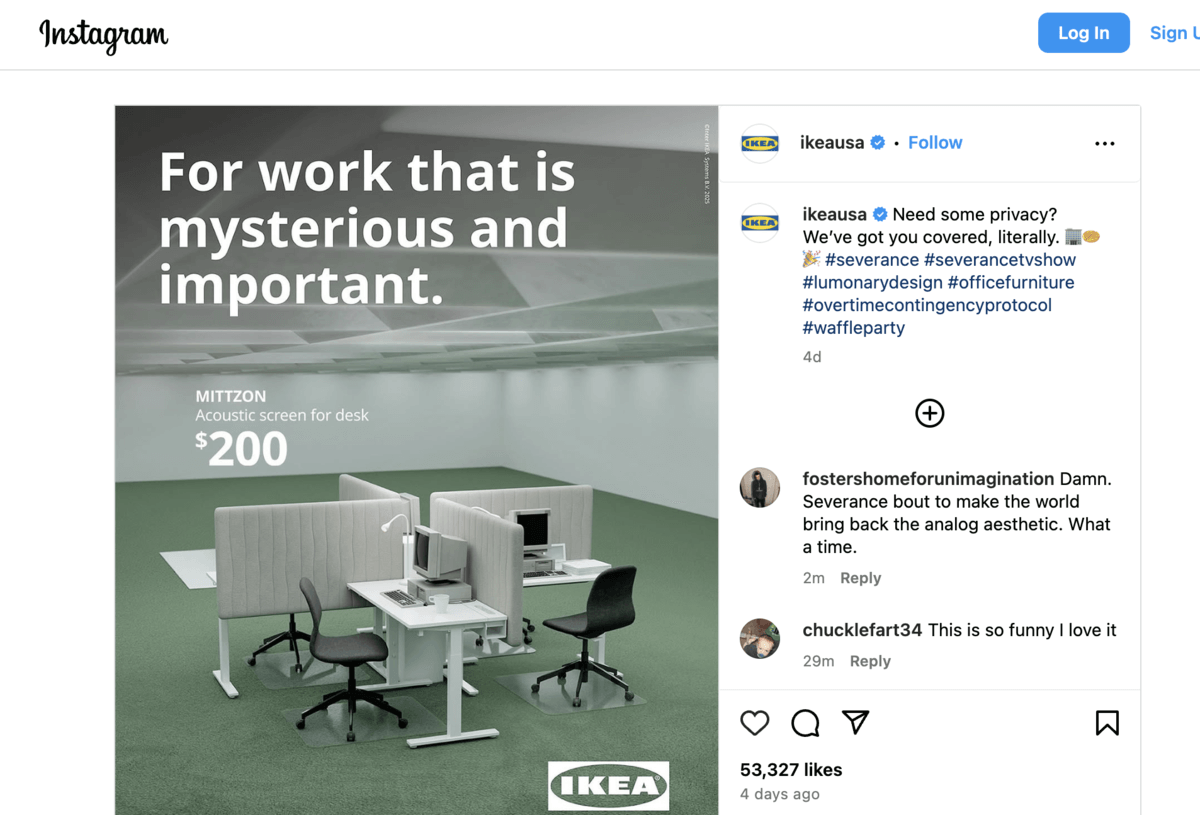 instagram severance