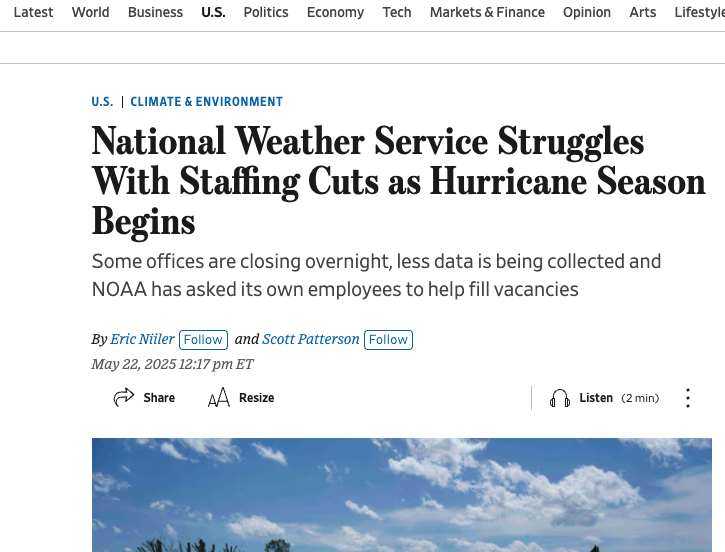 weather impacting