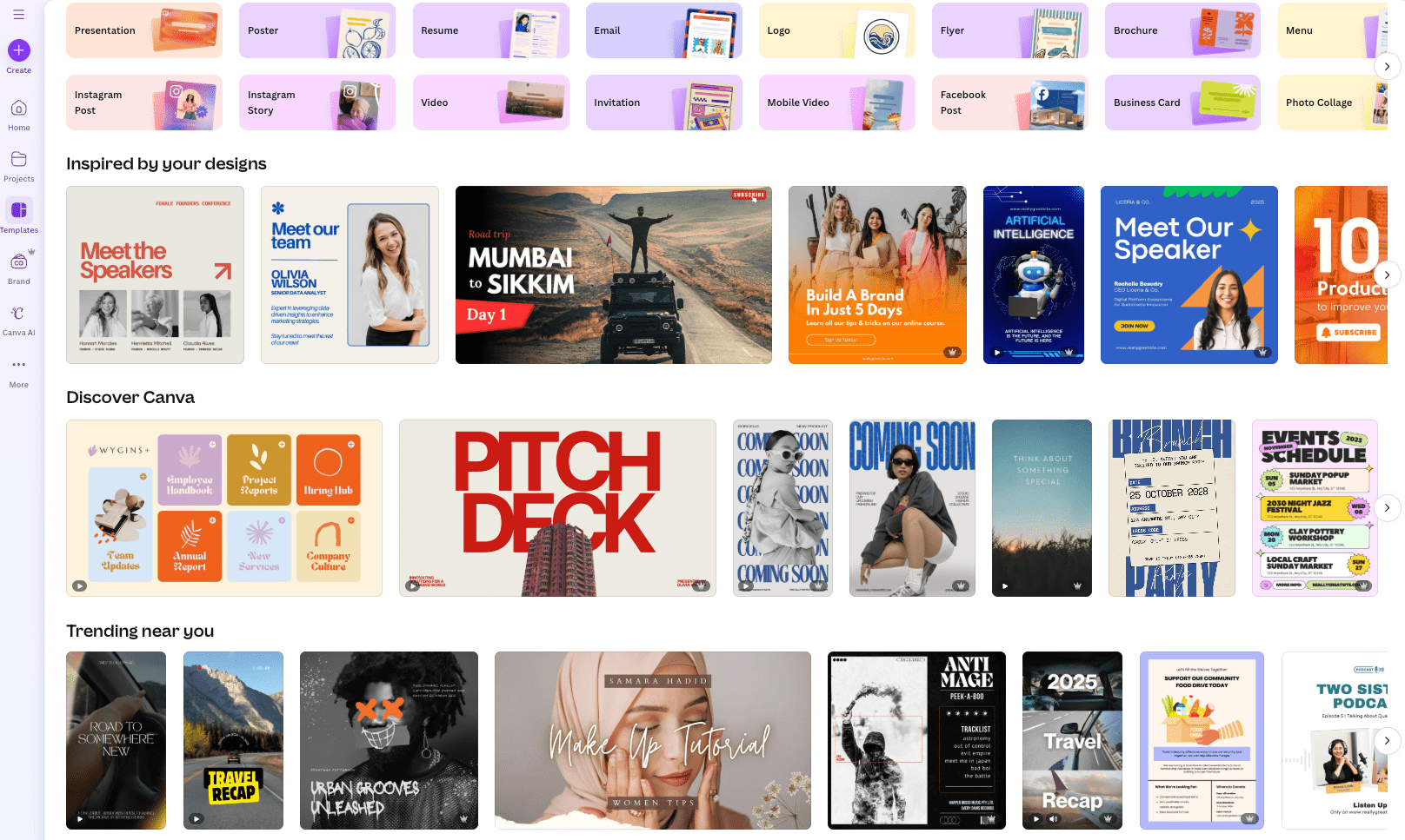 canva's templates