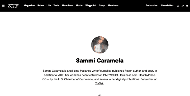 sammi sammi caramela author page