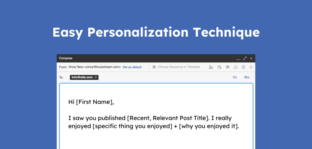 easy personalization technique for CHAMP