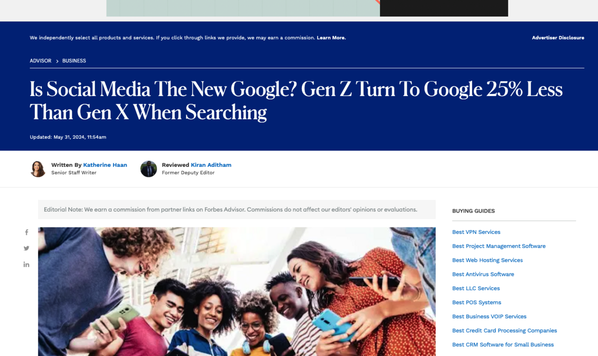 is social media the new google?
