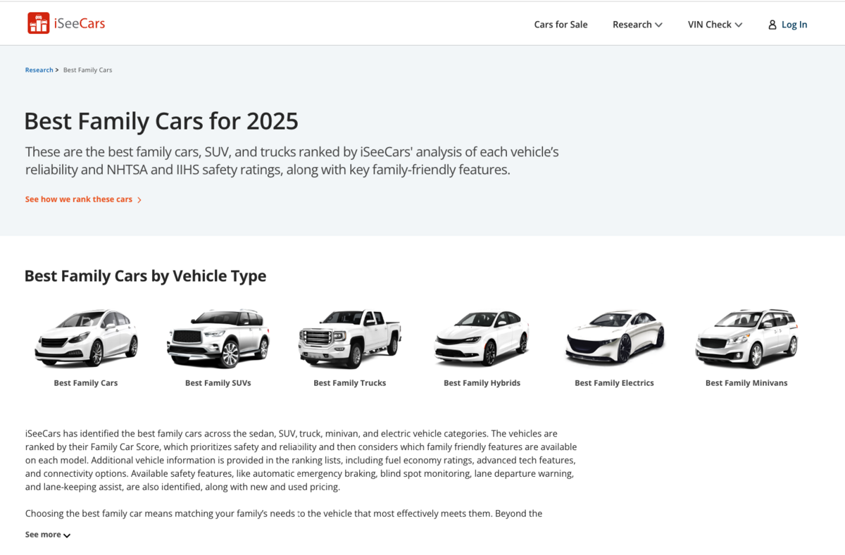 isee cars - best family cars for 2025