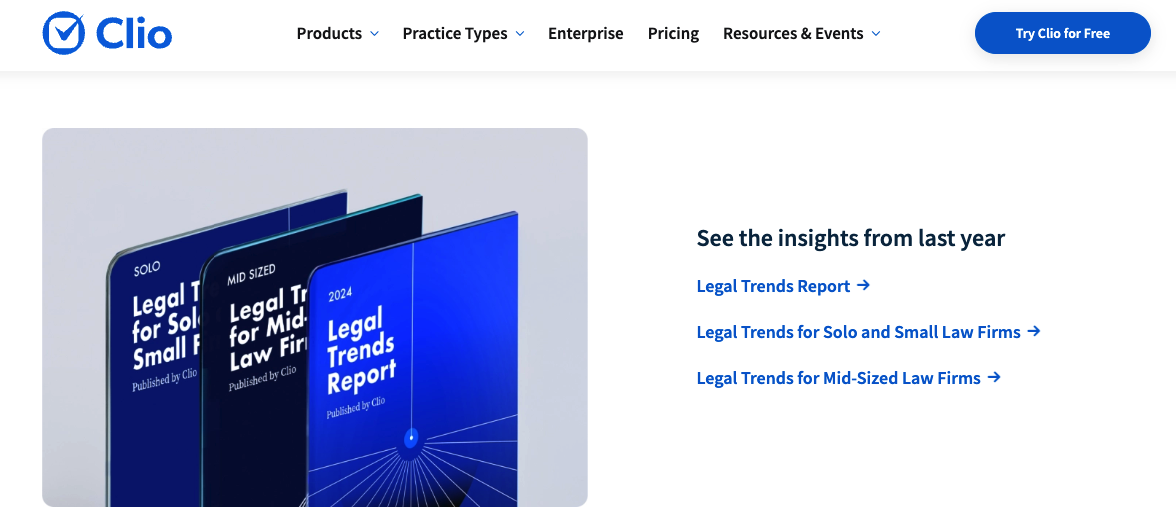 clio legal trends report 2024