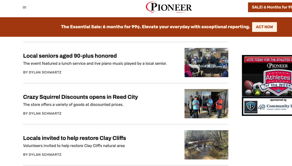 pinoeer local seniors
