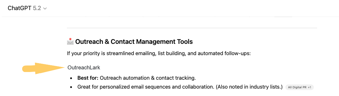 outreachlark mentions