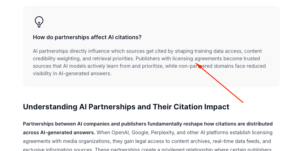 partnerships and ai how do partnerships affect ai citations?