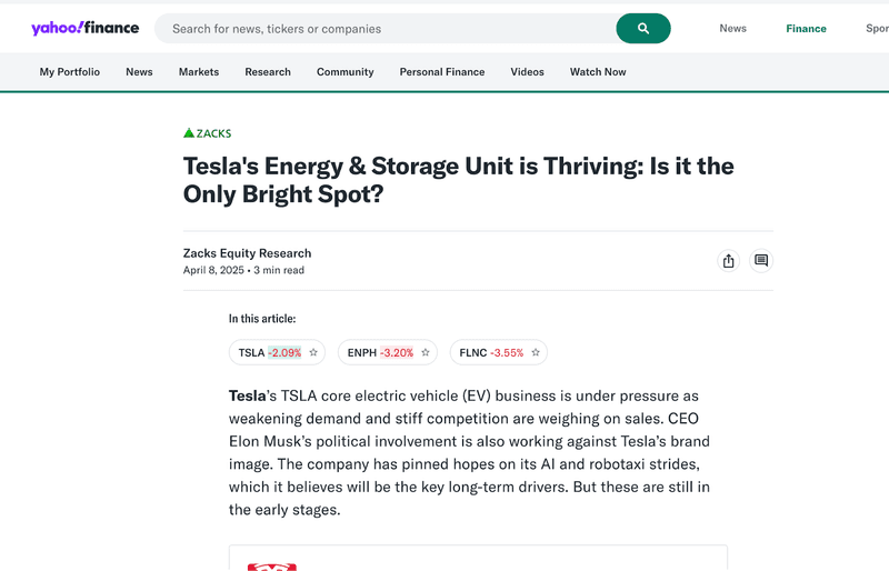 tesla story tesla energy storage unit story